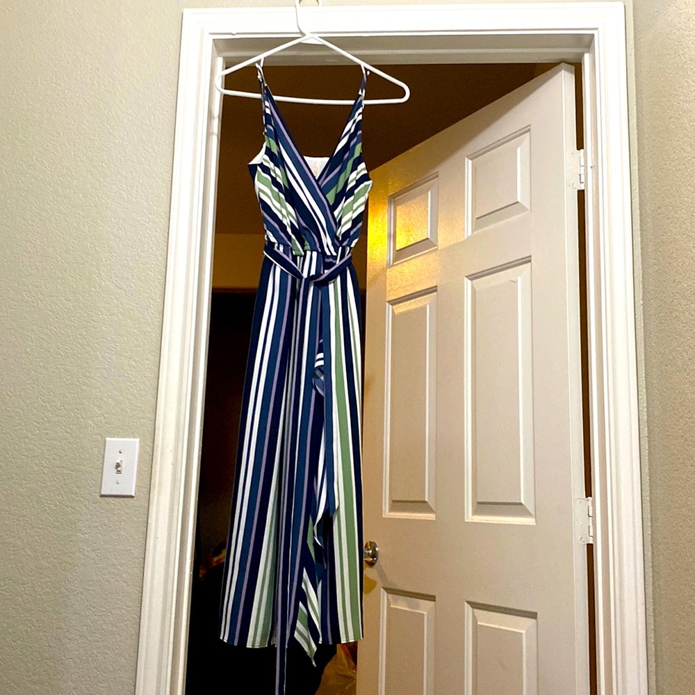 Tank top dress with tie